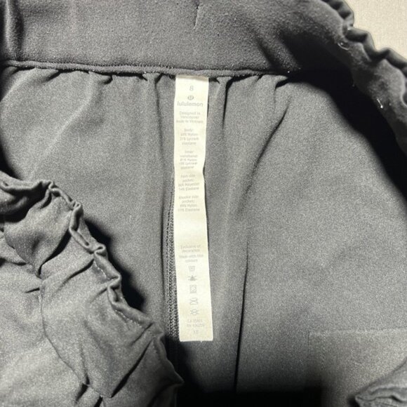 Lululemon Keep Moving Pants Womens 8 Black Pull On Tapered Joggers High Rise - Picture 9 of 16